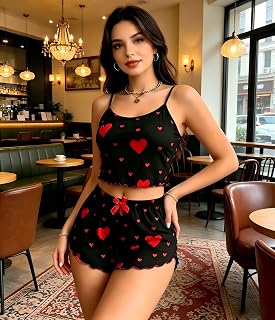 Cute pajamas set for women,sexy pajama set with top and shorts,soft pajama set for women