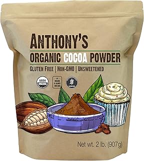 Anthony's Organic Cocoa Powder, Gluten-free & Non-GMO, 907 Grams