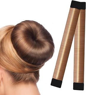 Magic Hairstyle Donut Pan Maker Foam French Twist Hairstyle DIY Tools (Pack of 4), Champagne