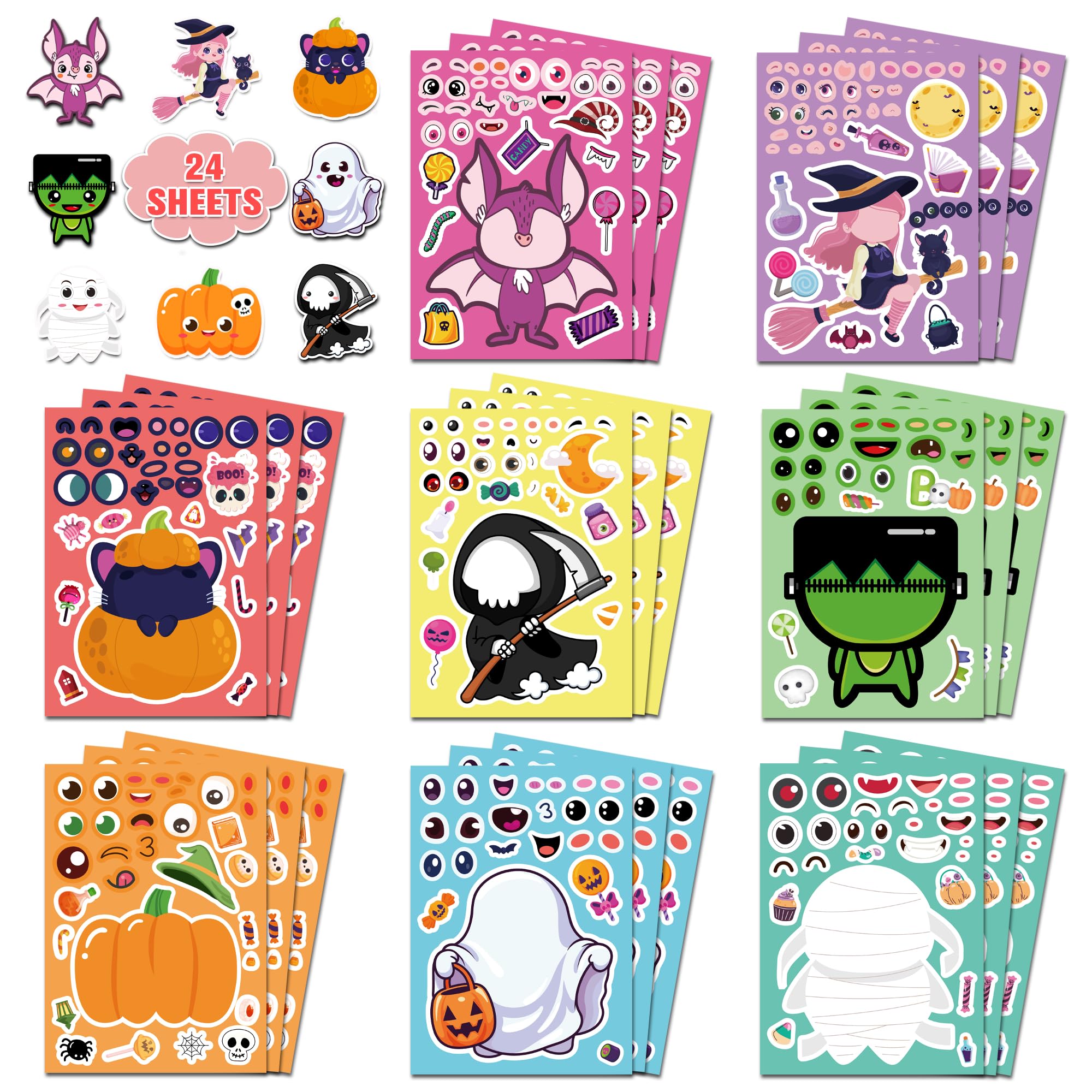 Halloween Party Favors,Halloween Stickers,DIY Crafts Stickers for Kids | Kids Ha