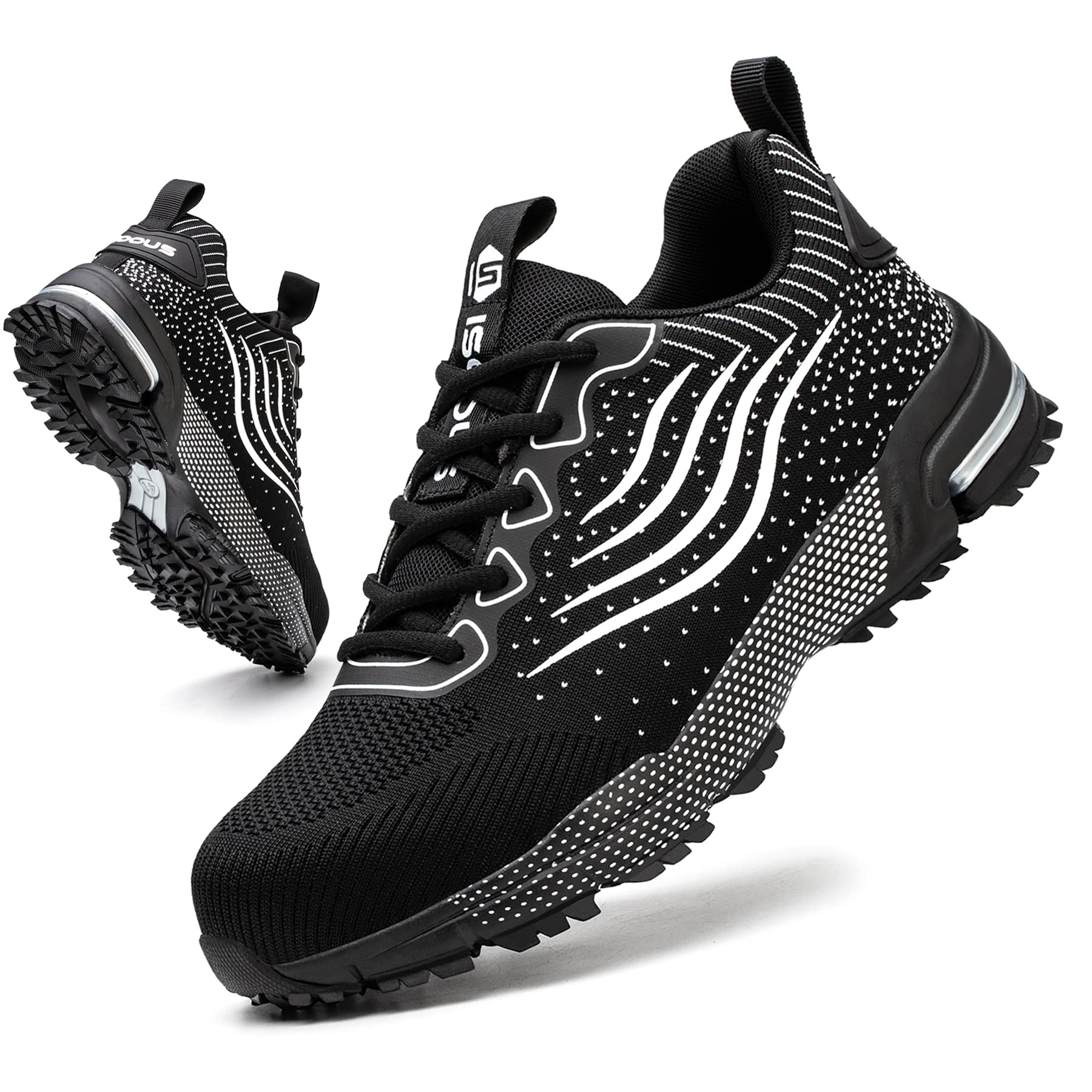 CKKYGGO Safety Shoes for Men Women Sneakers Work Light