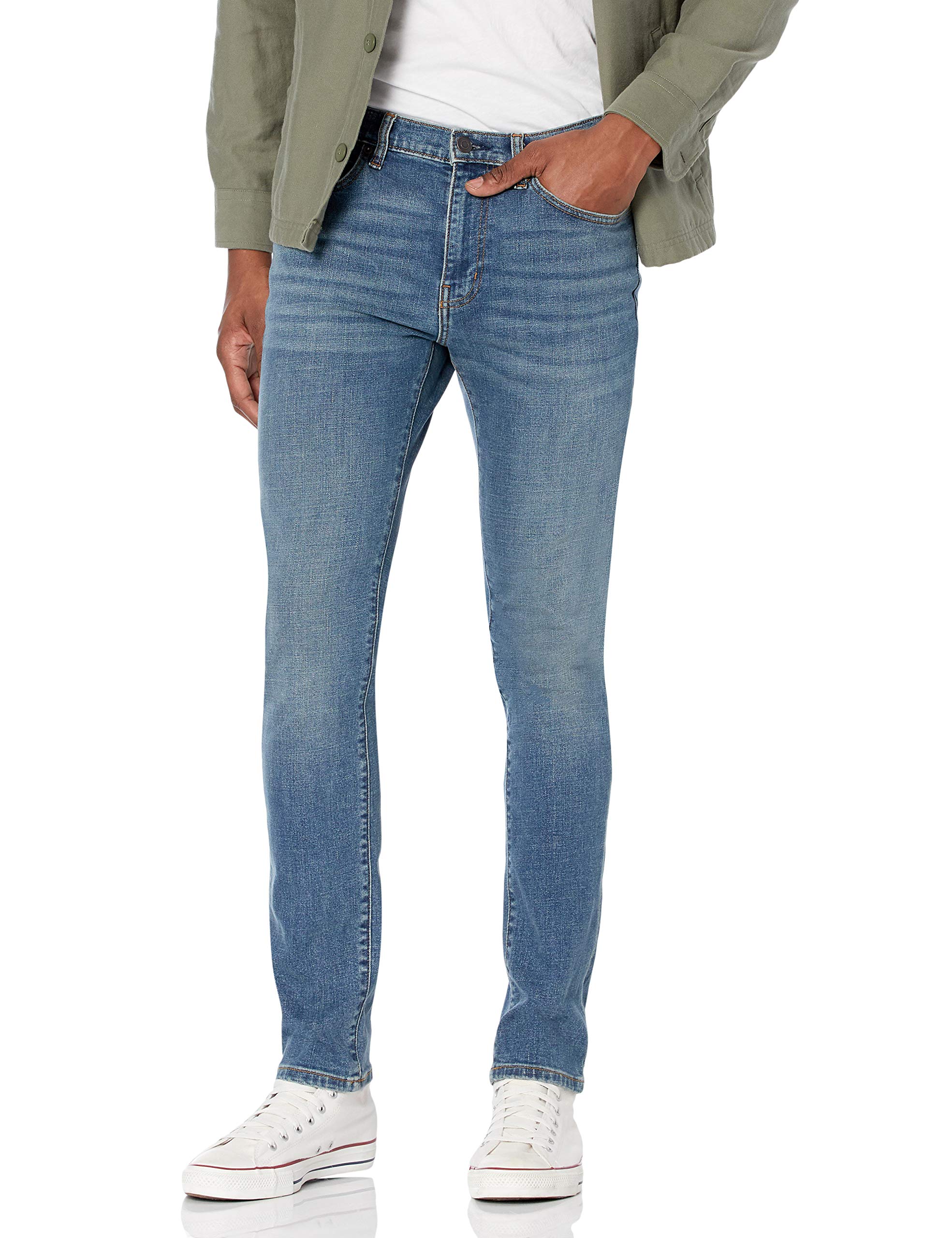 Amazon Essentials Pantalones Informales de Estilo Chino, Elásticos y de Corte Cl