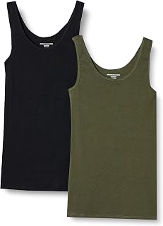Amazon Essentials Women's Slim Fit Tank Top, Set of 2