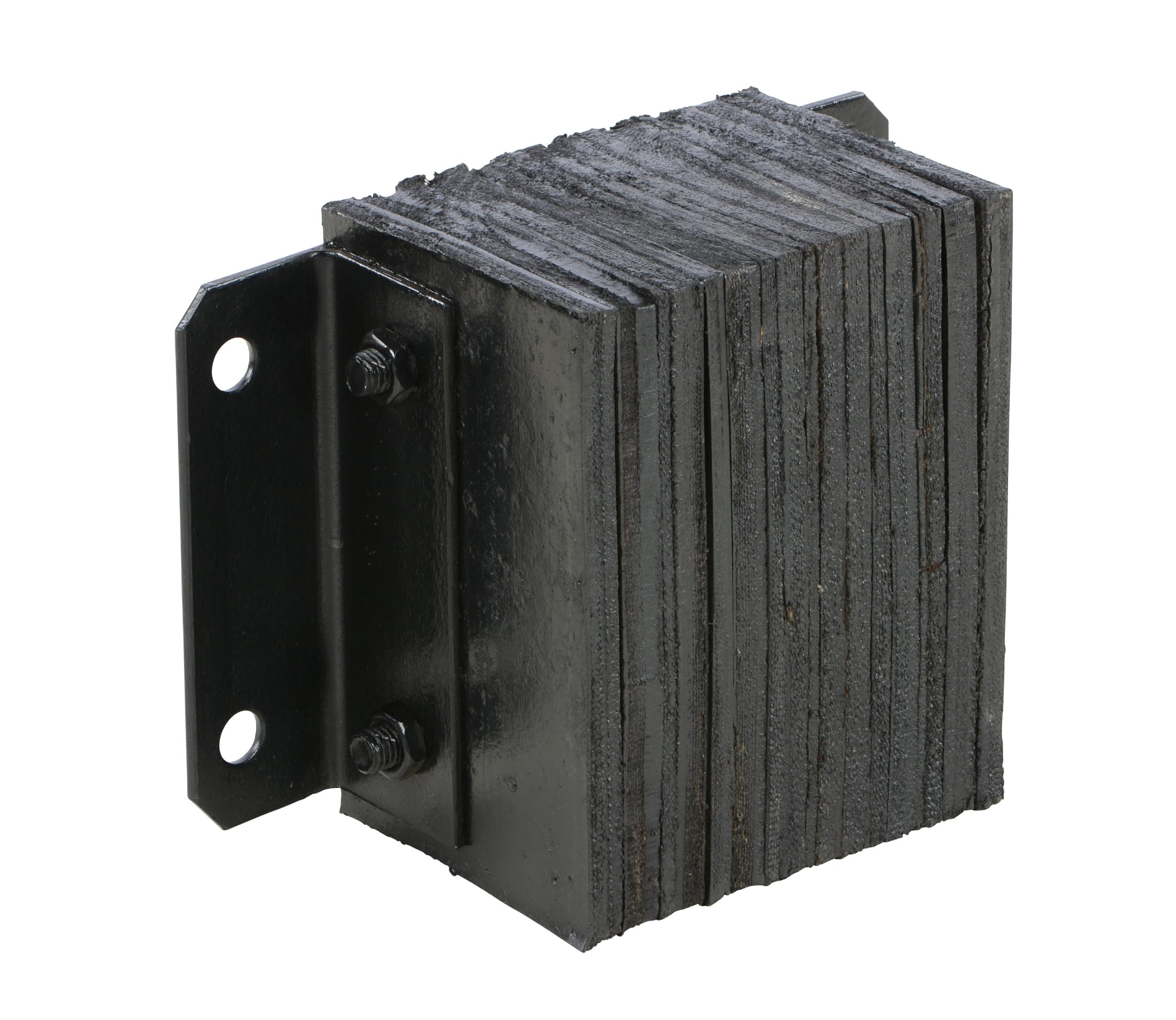 Vestil 1012-6 Laminated Rubber Dock Bumper 10 in. x 12 in. x 6 in. Black
