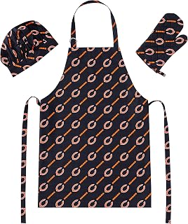Northwest NFL unisex-adult 3-piece Apron, Oven Mitt and Chef Hat Set