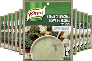 Knorr Dry Soup Mix For A Quick Delicious Soup Or Flavour Boost Cream of Broccoli No Artificial Colours Or Flavours 52 GR 12-count