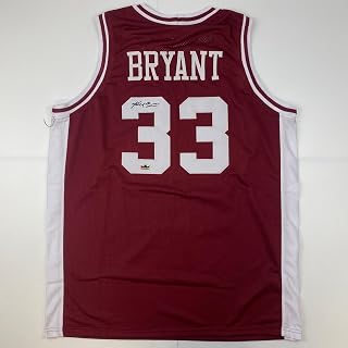 Facsimile Autographed Kobe Bryant Lower Merion Maroon Reprint Laser Auto High School Basketball Jersey Size Men's XL