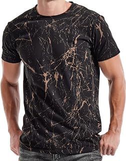 RONOMO Men's Round Neck Short Sleeved T-Shirt | Medium Elasticity | Soft and Breathable | Pre Shrunk Treatment|