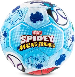 Hy-Pro Size 5 Football - Marvel Design with Graphic | Officially Licensed, Training Ball for Outdoor Play & Practice, Football Gifts for Superhero Fans