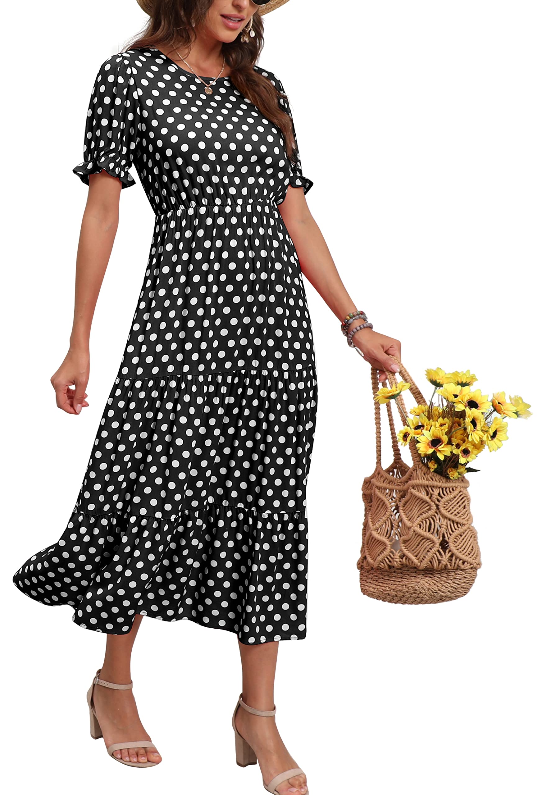 GRECERELLE Women's Soft Summer Dress