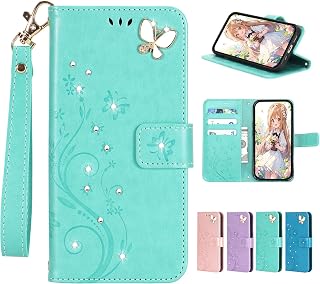 Dinghao Wallet-Style Case for Xperia 10 VII SO-52F SOG16 A502SO, Book-Type, Card Storage, Xperia 10 Mark 7, Cute, Stylish, with Strap, AQUOS Wish 5 Smartphone Case, Popular, Wallet-Type, Stand