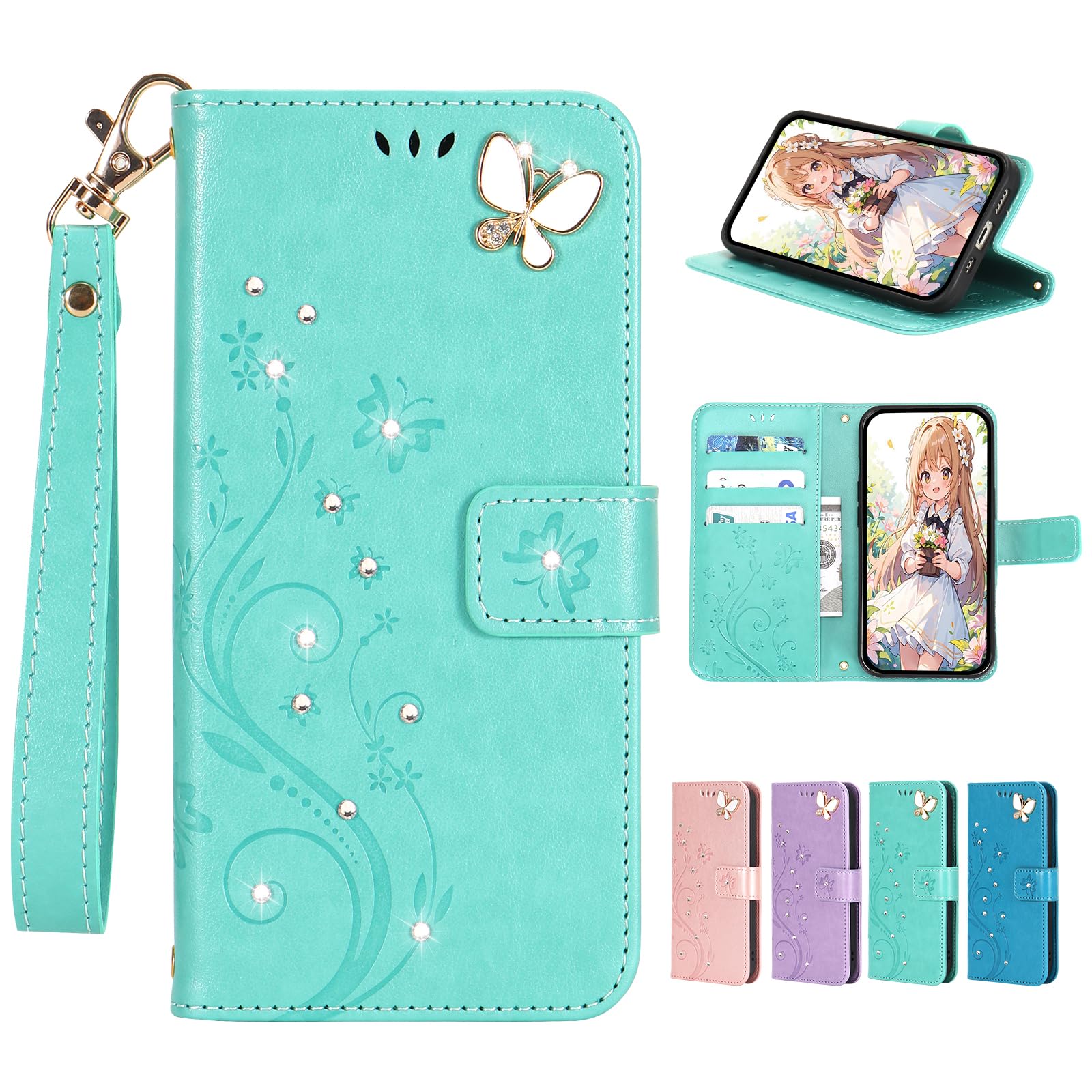 Dinghao Wallet-Style Case for Xperia 10 VII SO-52F SOG16 A502SO, Book-Type, Card