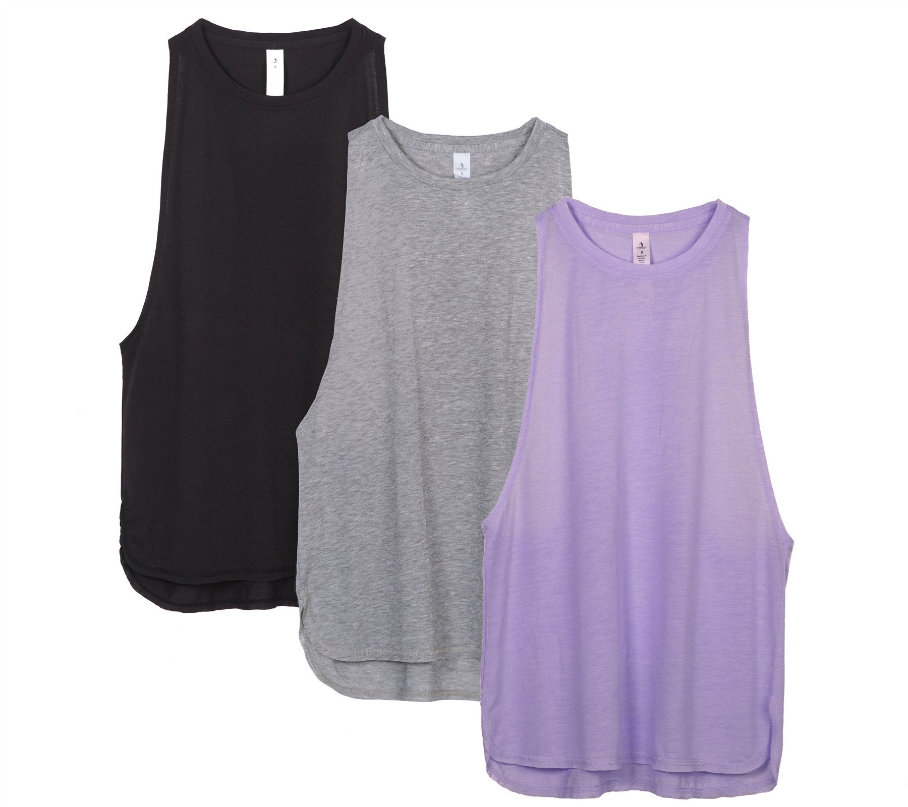 icyzone Women Casual Sleeveless Sports Tank Top Loose Exercise Yoga Running Tank
