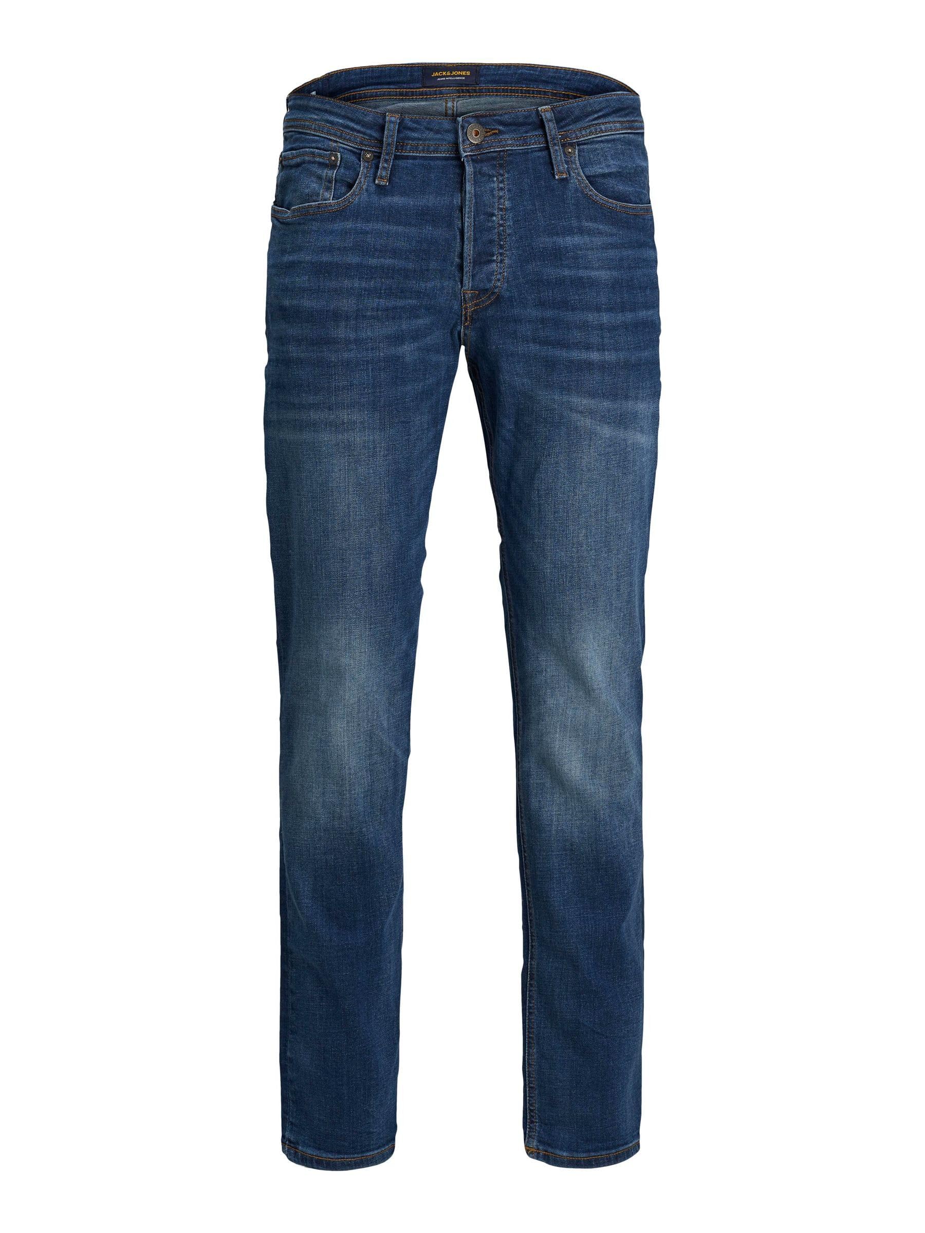 JACK & JONES Mens Slim Fit Jeans Low Rise 5-Pocket Style Casual Denim Pants for 