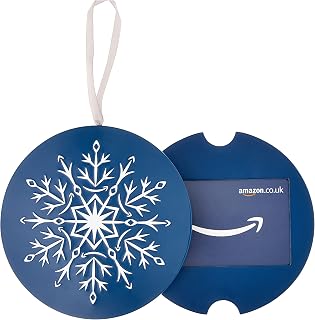 Amazon.co.uk Gift Card for Custom Amount in a Snowflake Tin