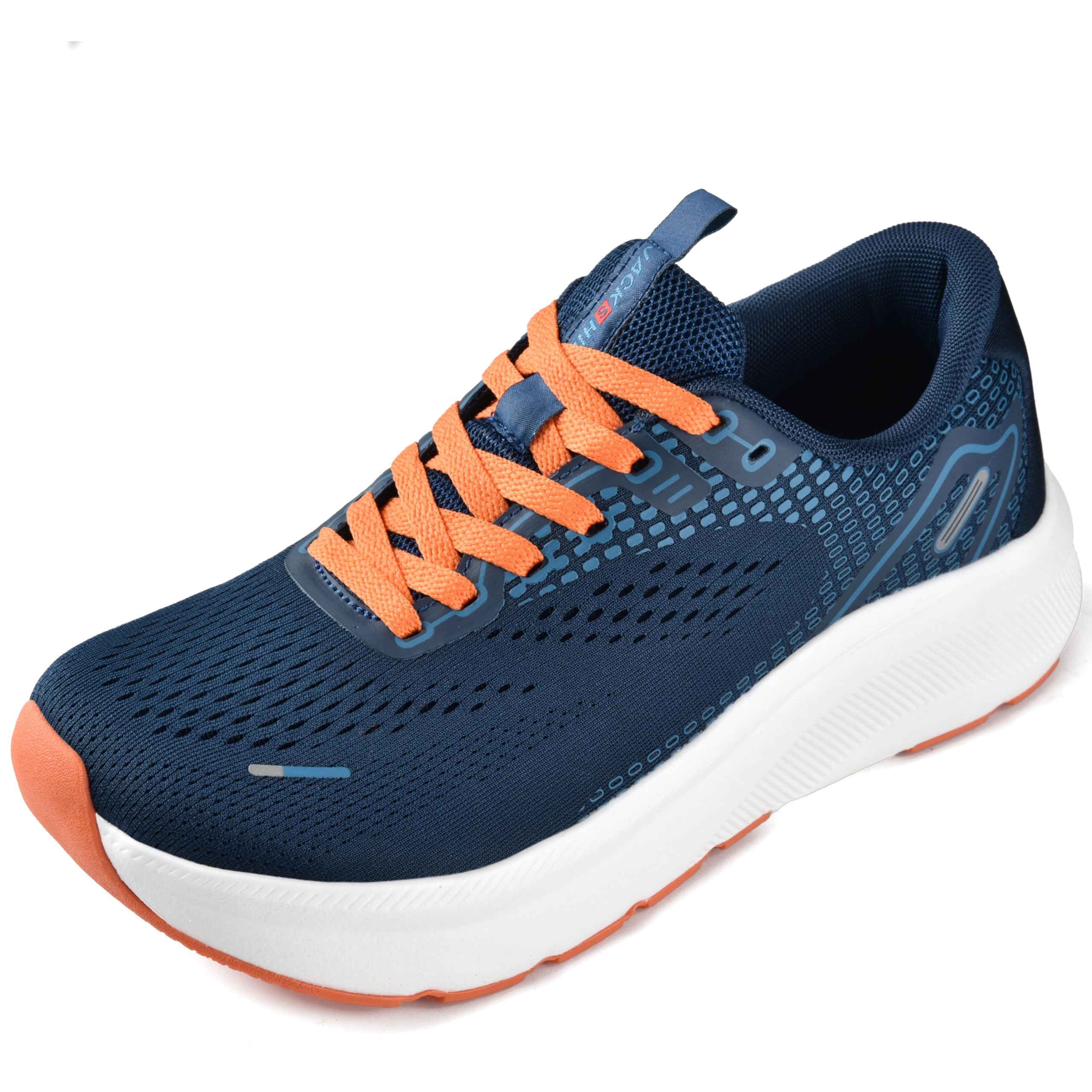 JACKSHIBO Mens Arch Support Shoes Wide Width Trainers Running Walking Athletic T