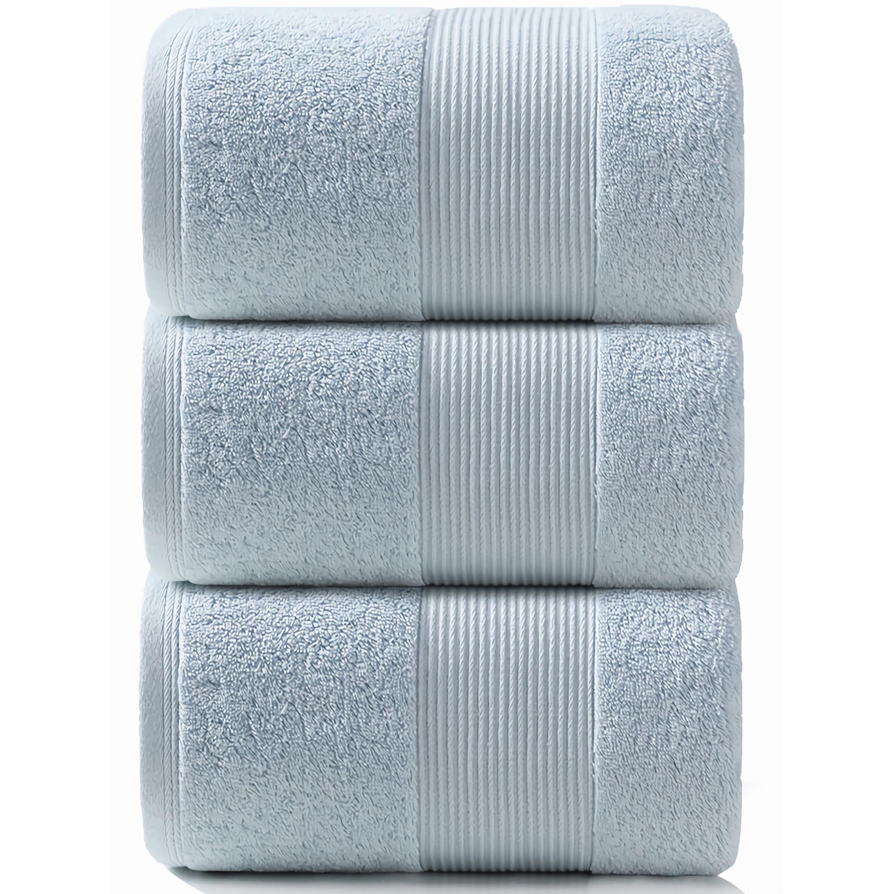 Artifi Bath Towel, 100% Cotton, 3 Piece Set, Scandinavian Style, Lightweight, Qu