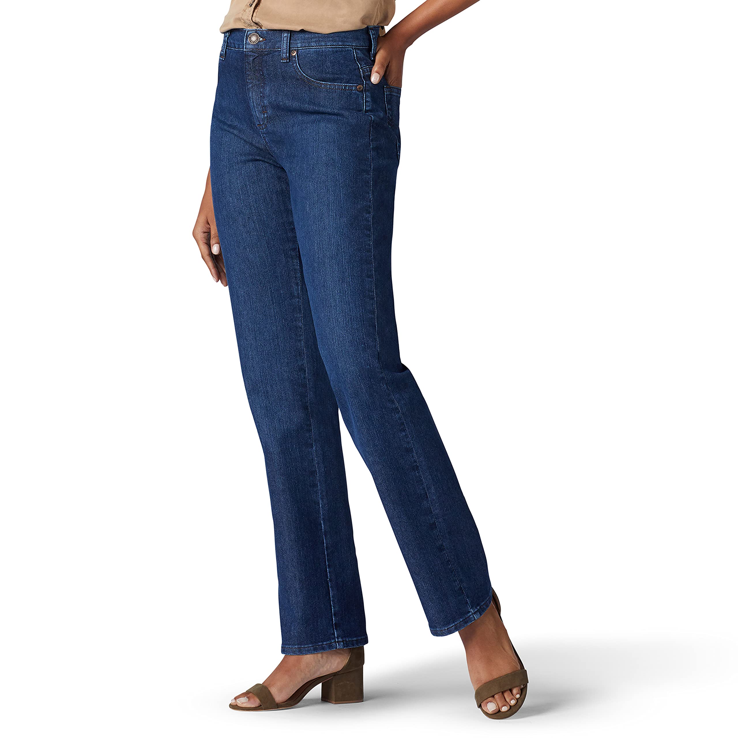 Lee Womens Lee Misses Relaxed Fit Straight Leg Jean