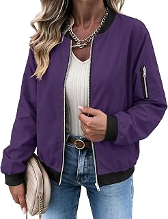 Zeagoo Women's Classic Quilted Jacket Short Bomber Jacket Coat