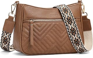 SENDEFN Sac Bandoulière Femme, Sac à Main Bandoulière Multipoches Petit Sacoche Femme Bandoulière Avec Large Sangle Réglable et Amovible pour Le Shopping, Le Travail et Les Voyages