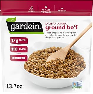 Gardein, Beefless Ground, 13.7 Ounce | 17g plant-based protein per serving; 5g of fiber per serving; vegan; great for quick weeknight dinners made meatless