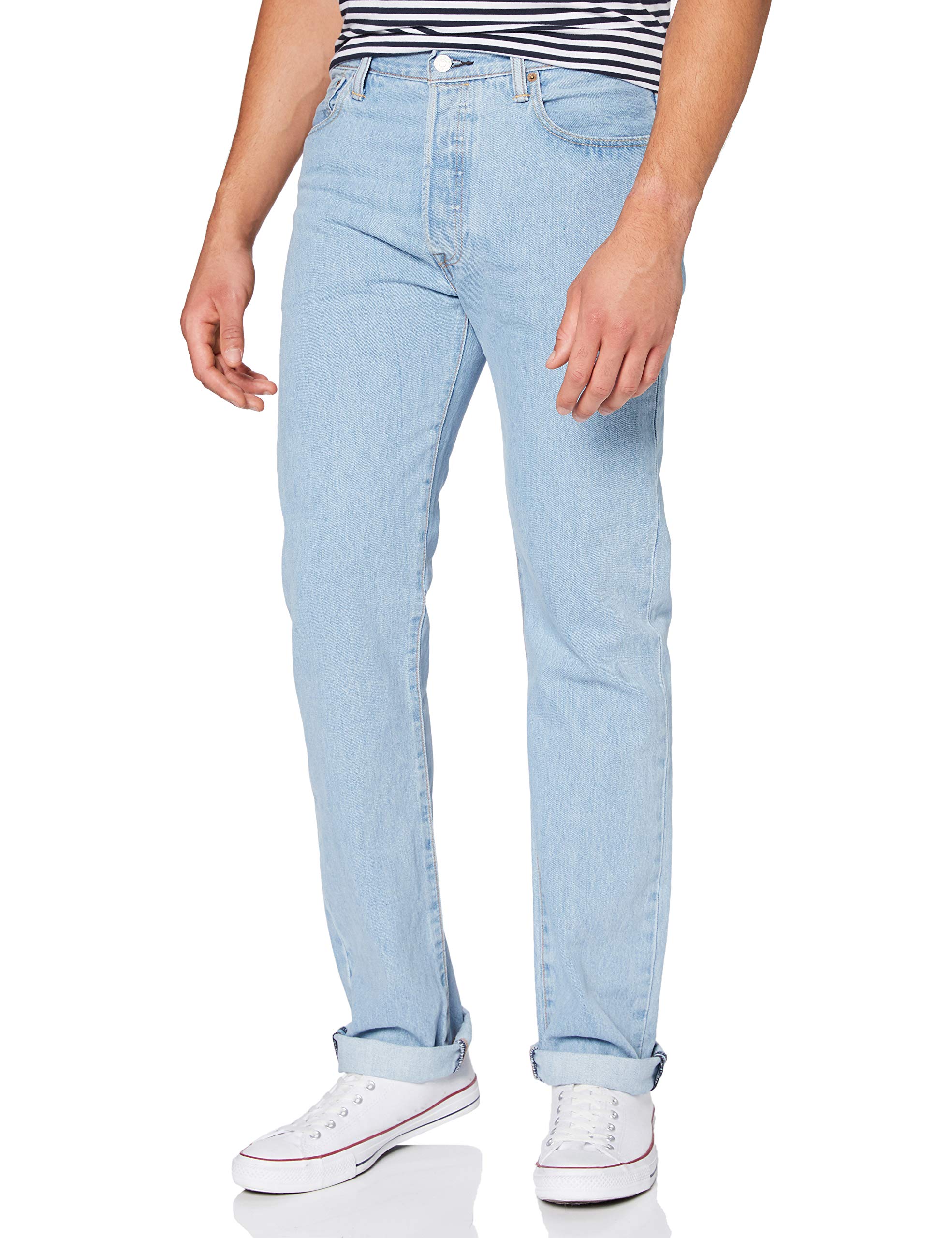 Levi's Men's Jeans 501 Original with Button Placket, Straight Fit