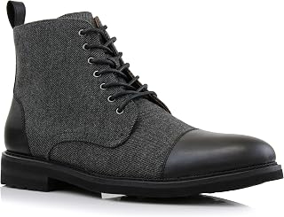 Men's Ankle Dress Boots | Lace-up Casual Fashion Boot Collection | Cap Toe & Plain Toe Styles |