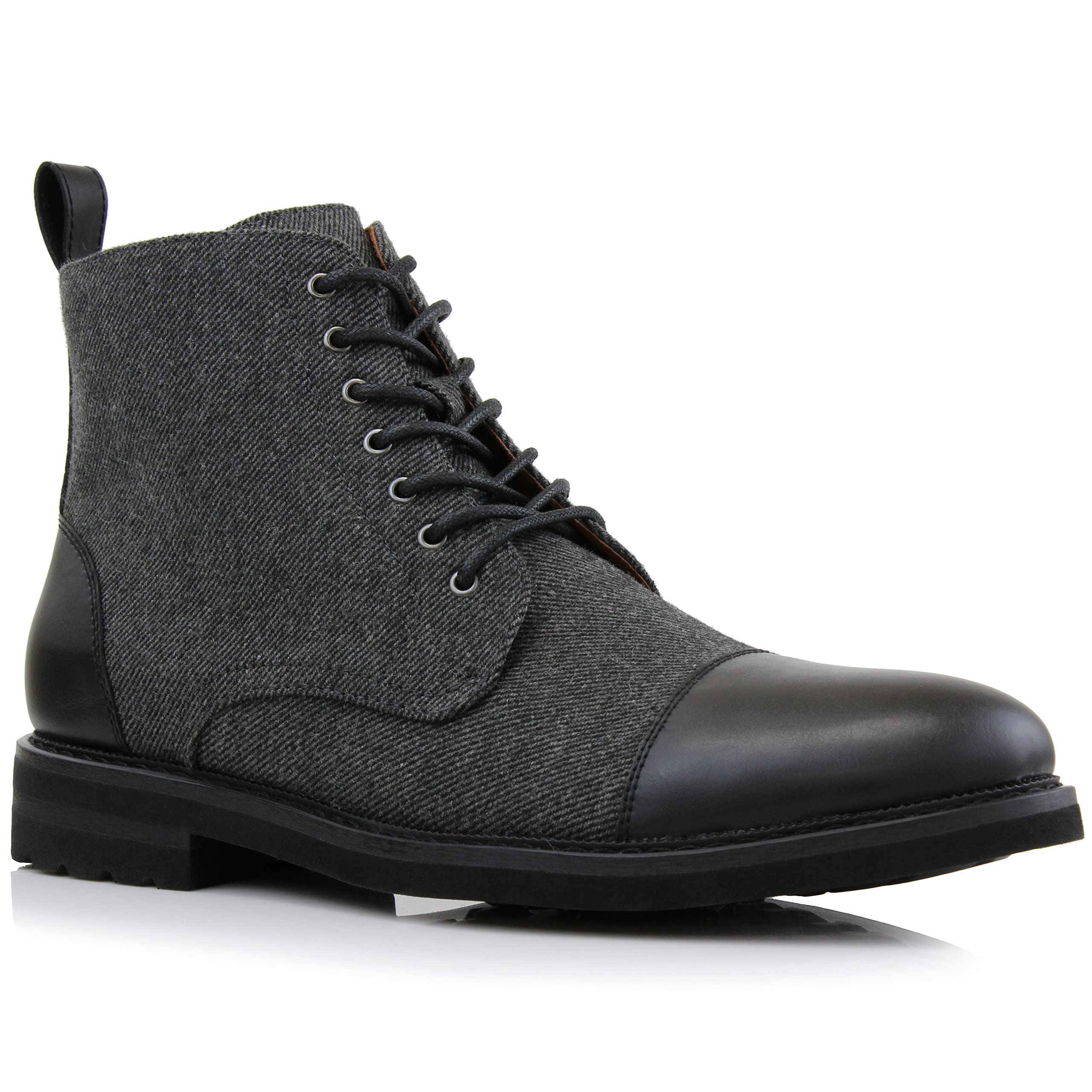 Men's Ankle Dress Boots | Lace-up Casual Fashion Boot Collection | Cap Toe & Pla
