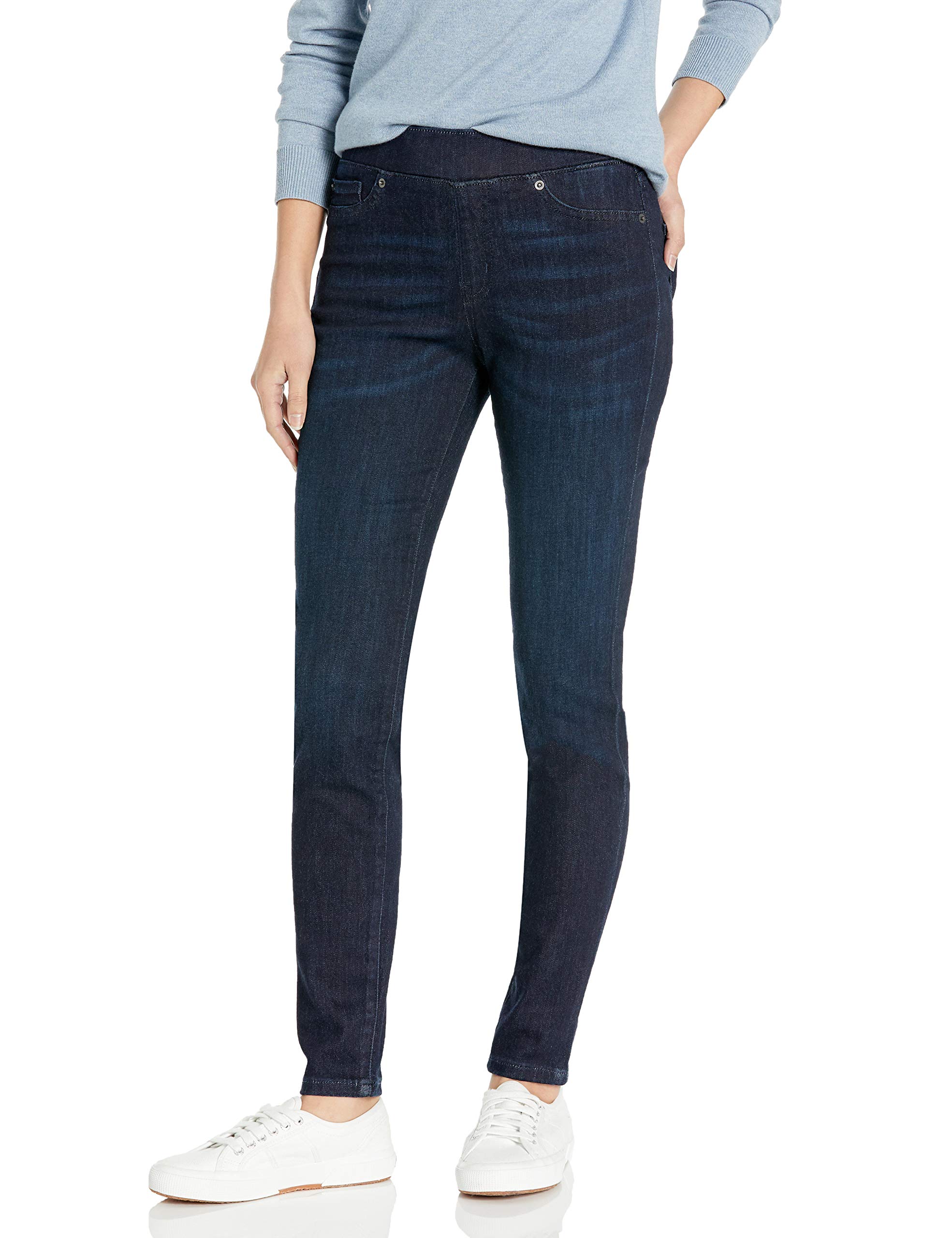 Amazon Essentials Women's Skinny Fit Mid-Rise Stretch Pull-On Jegging with Pocke