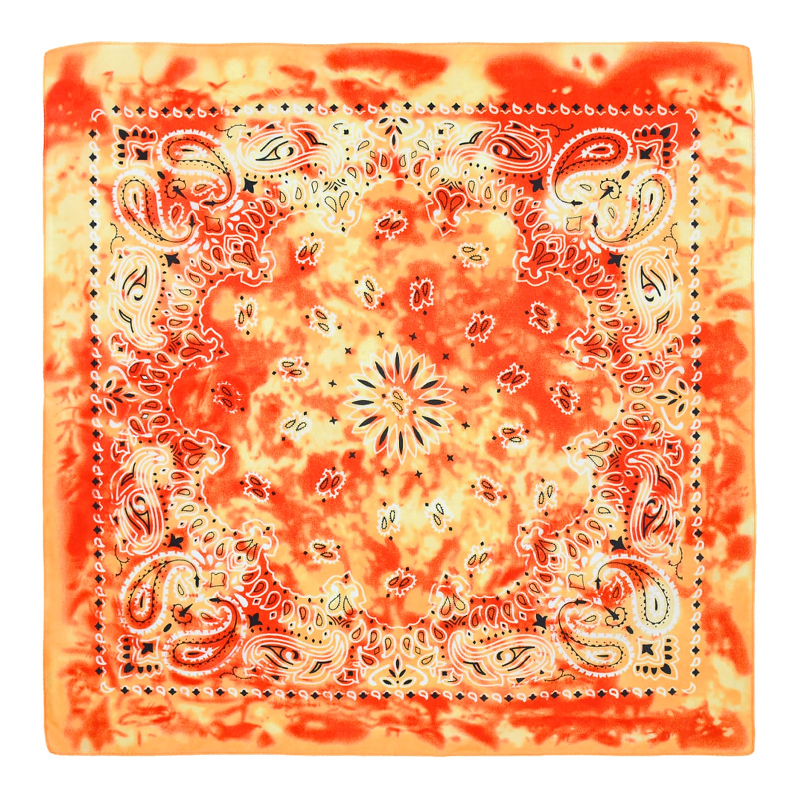 Paisley Cowboy Bandana Handkerchief Outdoor Tie Dye Head Scarf Headband Headwear