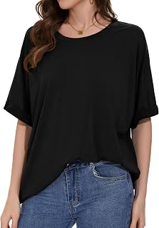 Women's Oversized Crew Neck Short Sleeve T-Shirt