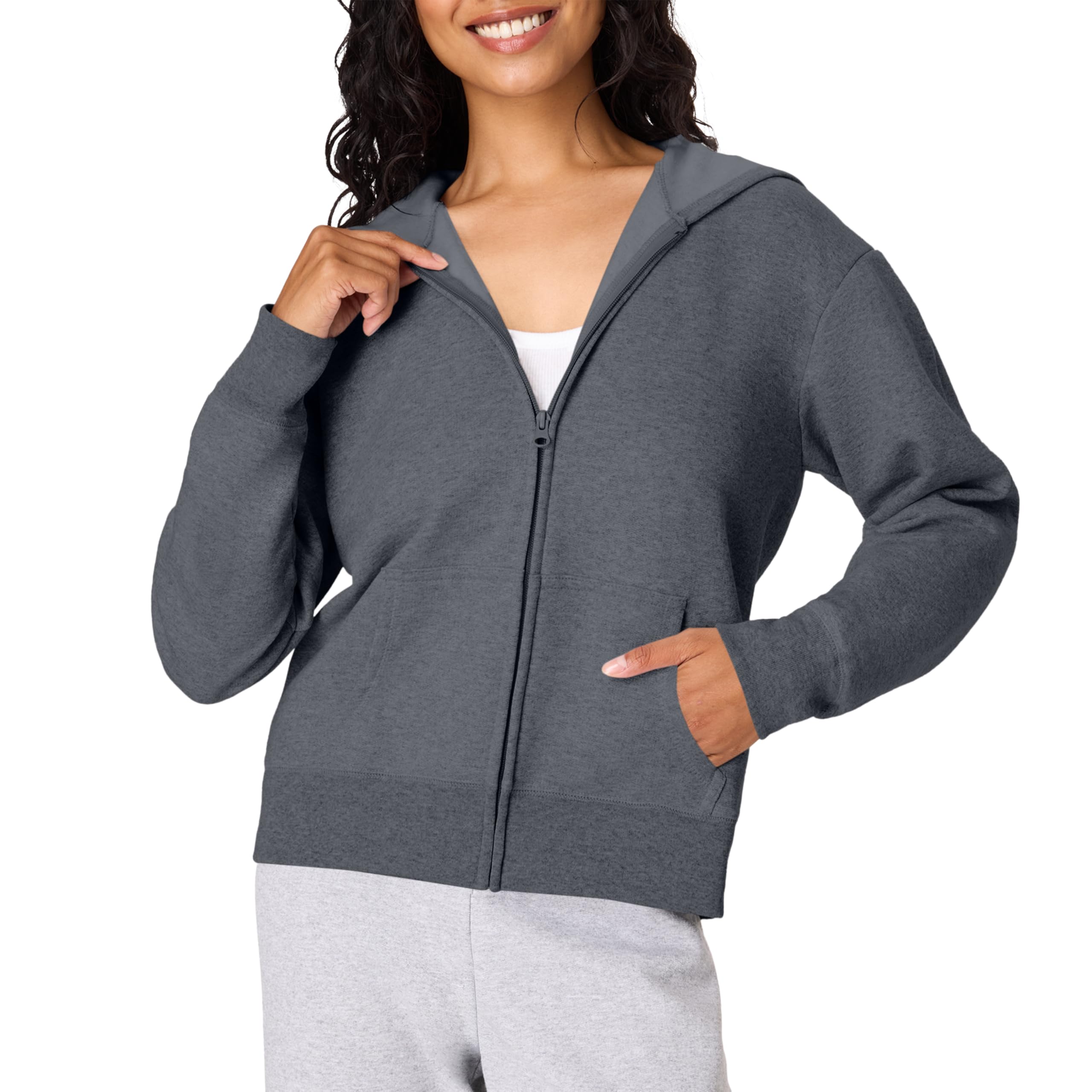 Hanes ECOSMART Women's Zip Up Fleece Jacket