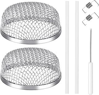 TONDA RV Furnace Vent Screen, Bug Screen for RV Heater Vents, 2 Pack | EASY INSTALLATION: Includes an installation tool, spring hooks, and silicone strips for quick and secure setup