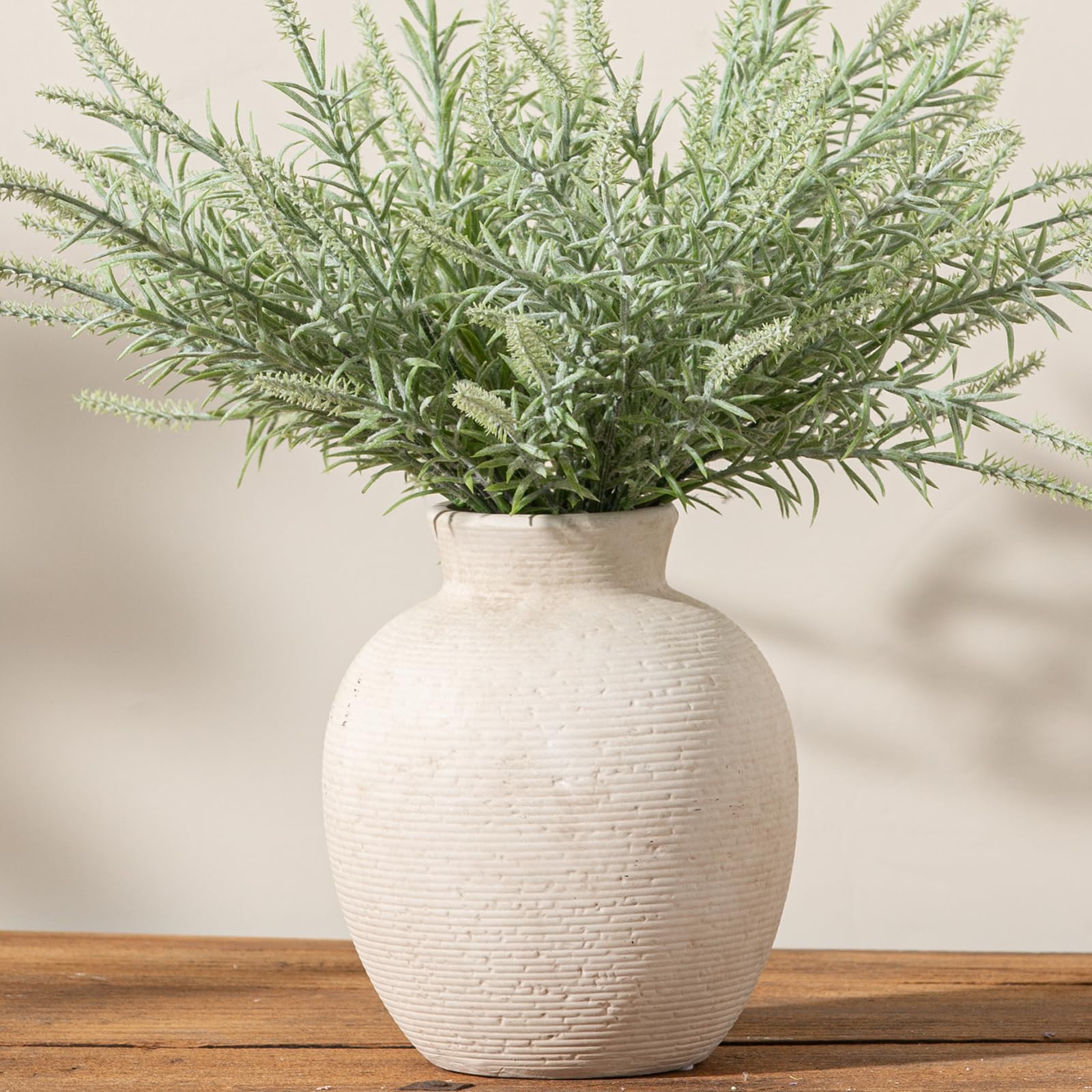 Vanselia Ceramic Flower Vase Home Decor - Farmhouse Table Vases Rustic Vintage L