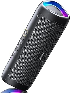 Bluetooth Speaker, 20W HD Sound, Portable Wireless, IPX5 Waterproof, Up to 24H Playtime, TWS Pairing, for Home/Party/Outdoor/Camping/Beach Essentials, Electronic Gadgets, Birthday Gift (Black)