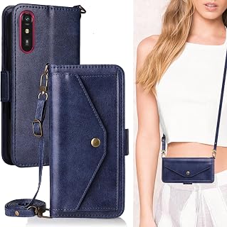 Raku-Raku Smartphone a A401FC / Lite MR01 Notebook Type Easy Smartphone Lite MR01 SIM Free Universal Notebook for Fujitsu LiteMR01 Smartphone Case A401FC Notebook Case Heofuixt Card Storage Applicable