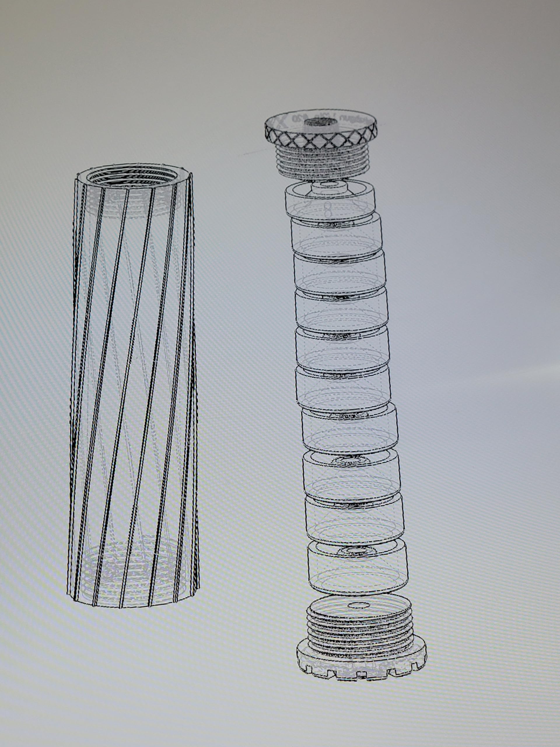 1/2X28 metal threads .177/.22/.25 airgun Air Stripper 5.5inch "motorcycle" muffl