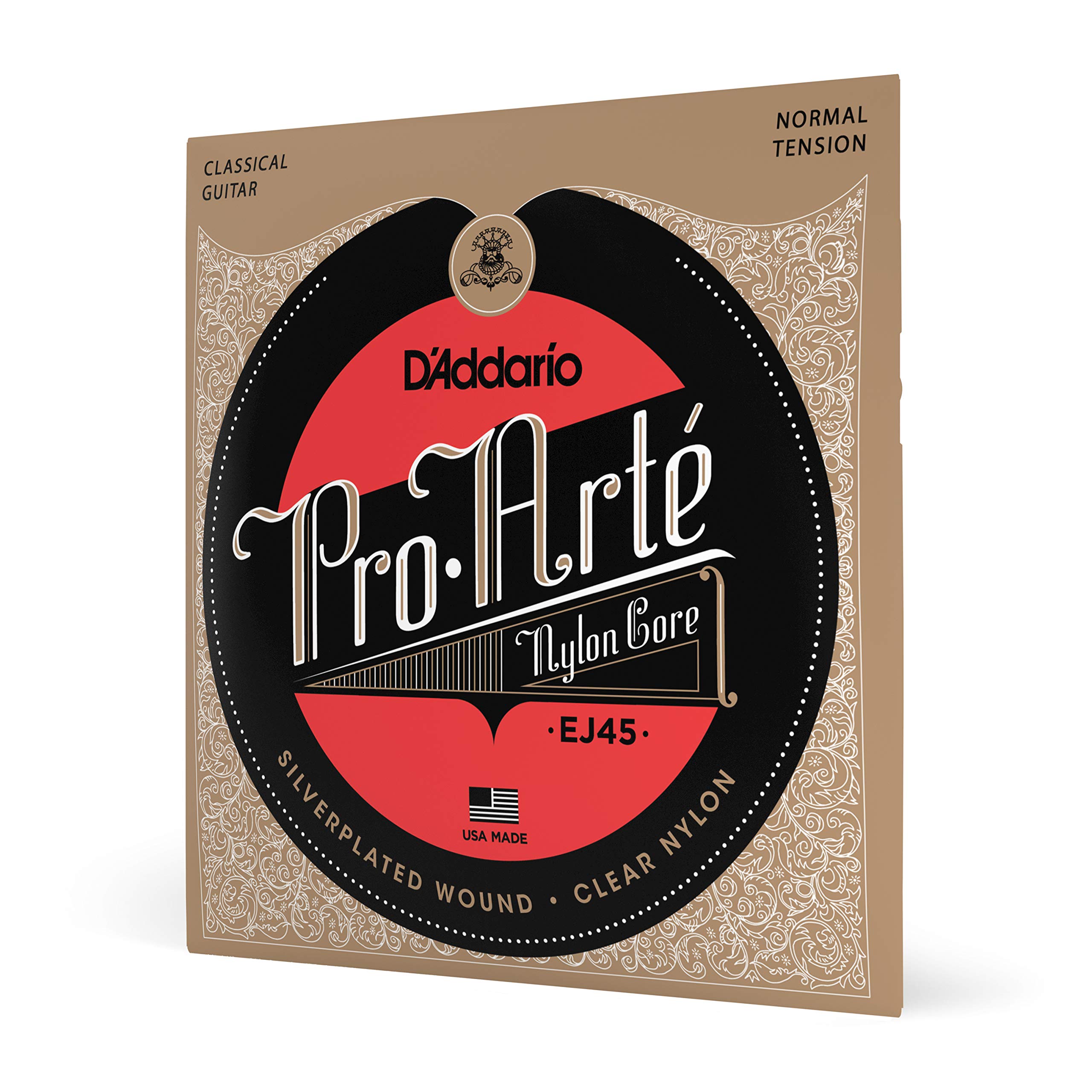D'Addario Spanish Guitar Strings – EJ45 Pro-Arte, Nylon Strings for Classical Gu