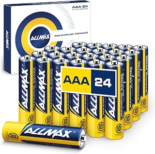 Allmax AAA (LR03) Maximum Power Alkaline Batteries (24 Count) – 1.5V | Triple A • 10-Year Shelf Life • Leakproof Design • Ultra Long-Lasting • Maximum Performance