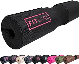 FITGIRL - Leg Day Squat & Hip Cushion, Barbell Pad Stay Safe, Thick Cushion for Comfortable Squats, Lunges, Glute Bridges, Olympic Barbell