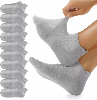 YouShow 10/20 Pairs Men's Women's Socks Breathable Cotton Socks
