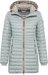 camel active Women's Lightweight Waterproof Padded Coat with Removable Hood (Pack of 1)