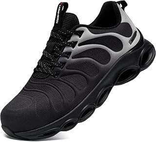 LARNMERN Zapatos de Seguridad para Hombre Mujer Zapatillas de Seguridad