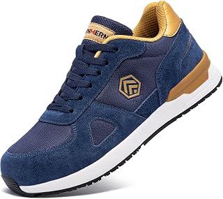 LARNMERN Pro - Safety Shoes for Men, Steel Toe, Non-Slip Protection, Lightweight, Breathable, Work Shoes, Size 36-49 EU