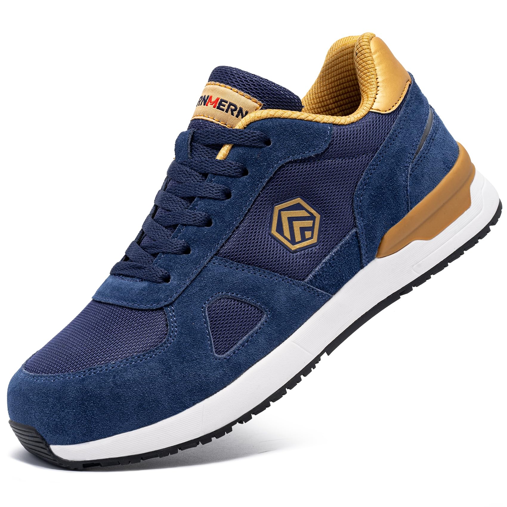 LARNMERN Pro - Safety Shoes for Men, Steel Toe, Non-Slip Protection, Lightweight