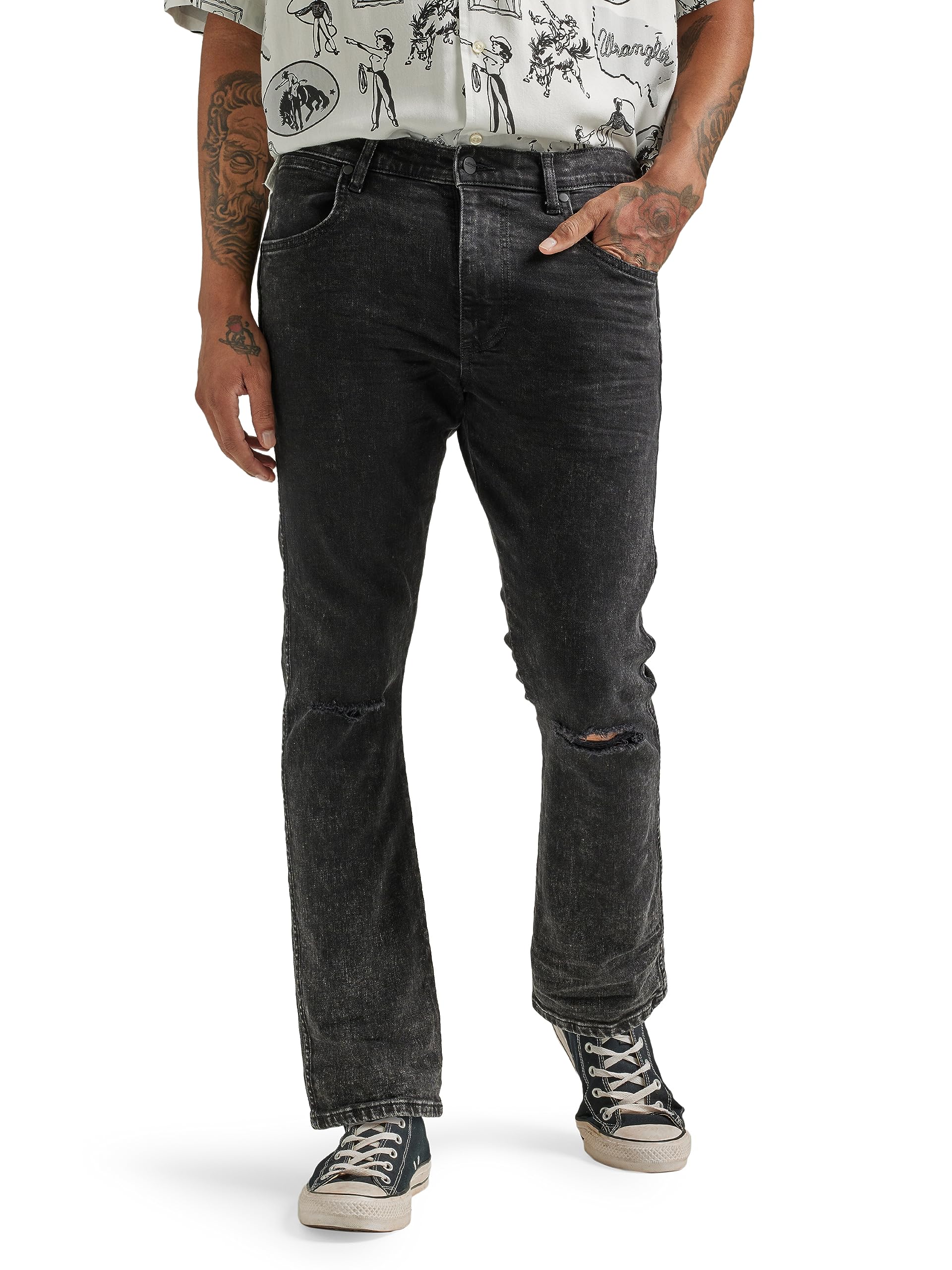 Wrangler Men's Free to Stretch Relaxed Fit Bootcut Jean