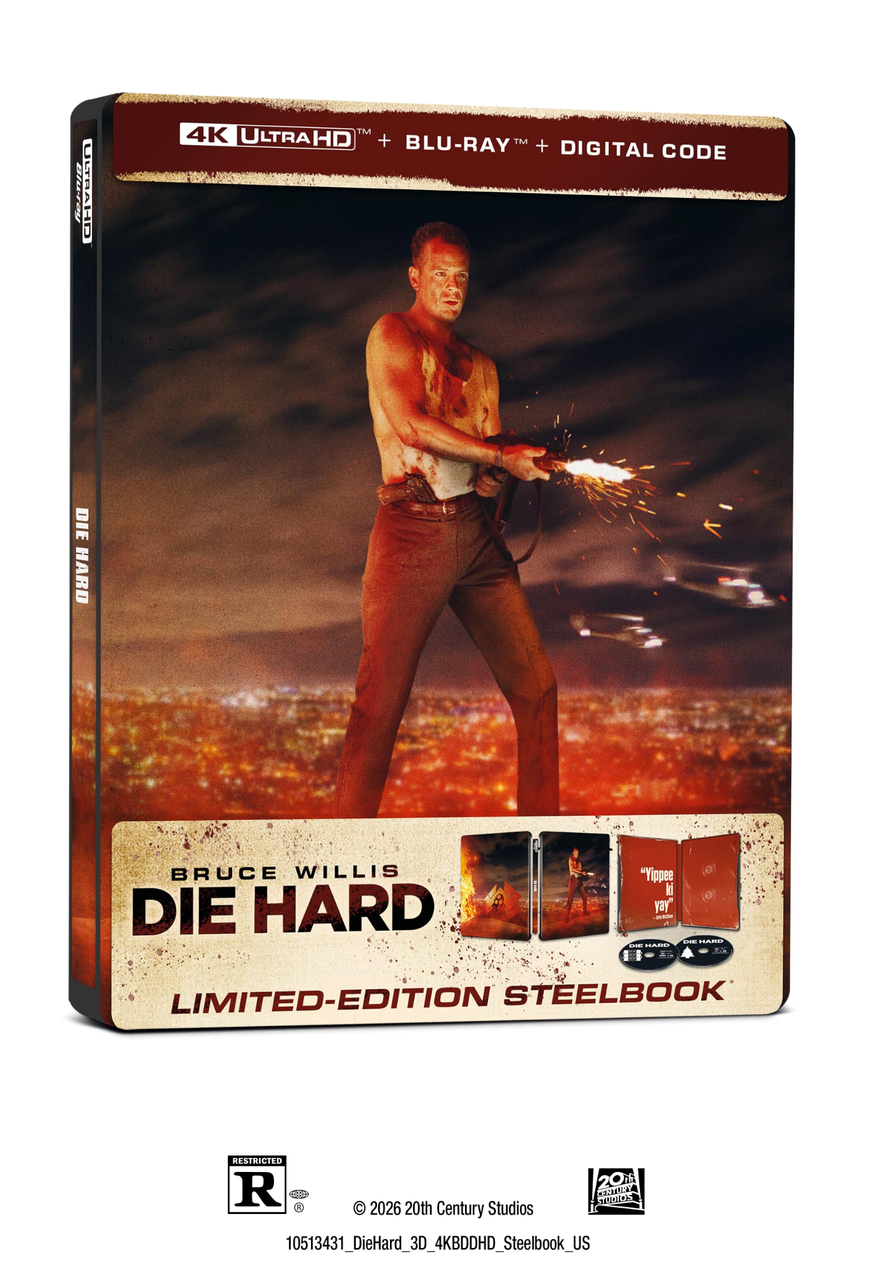 Die Hard (1988) - 4K UHD/BD Combo + Digital + Steelbook