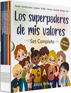Los Superpoderes de Mis Valores Juego de 8 Libros (Libros 1-8: Bondad, Consciencia Plena, Aceptación, Gratitud, Confianza, Honestidad, Paciencia y Amor)