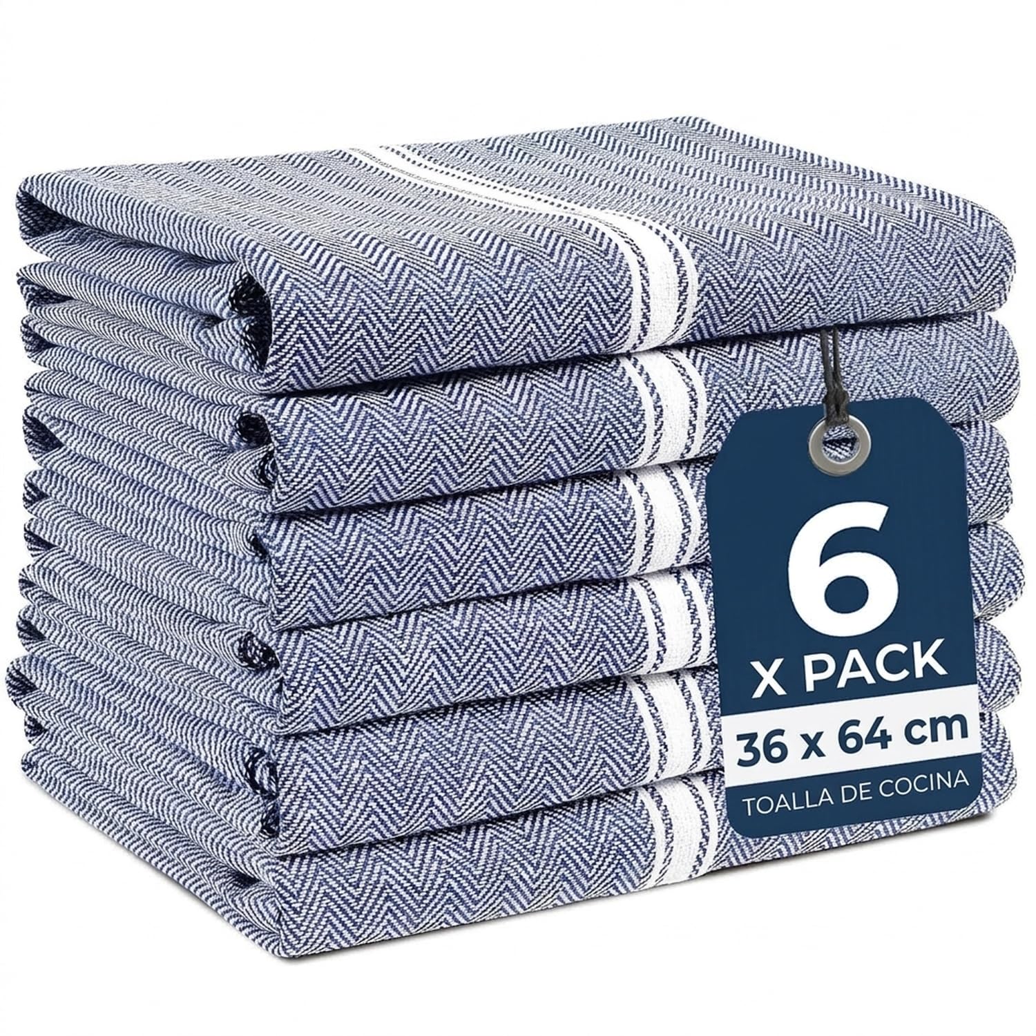 LANE LINEN 100% Cotton Kitchen Towels, Soft Dish Towels for Kitchen 6 Pack | Kit