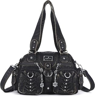 Angel Kiss Women Handbag Designer Leather Hobo Handbags Shoulder Bucket Crossbody Purse 4PCs